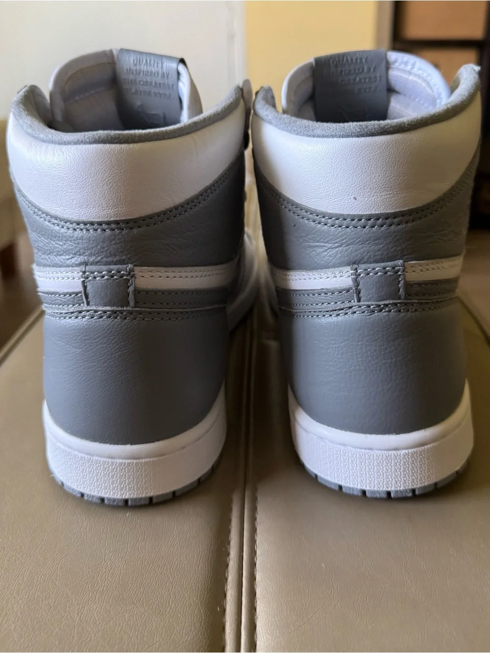 Nike Air Jordan 1 Retro High OG Stealth White Grey Men’s Size 11